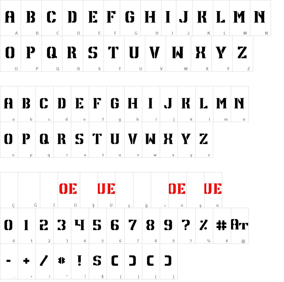 TPF U13 font